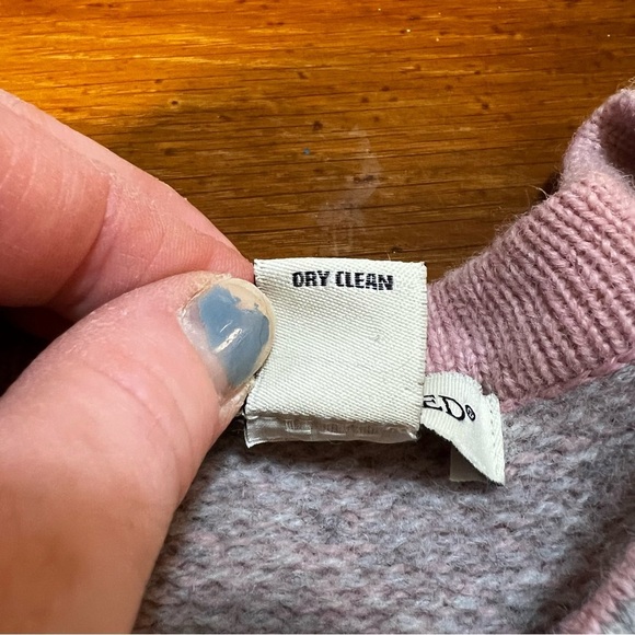 Carroll Reed Fair Isle Celtic Pink and Gray Wool Sweater Jacket Size XL Winter - Picture 13 of 14